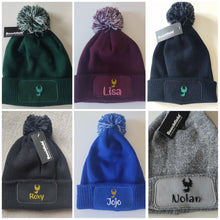 Charger l'image dans la galerie, Bonnets mixtes avec pompon bicolore